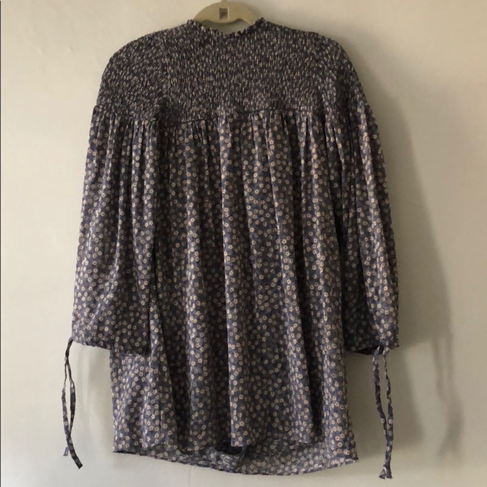 Zara Smocked Floral Dress-like Romper